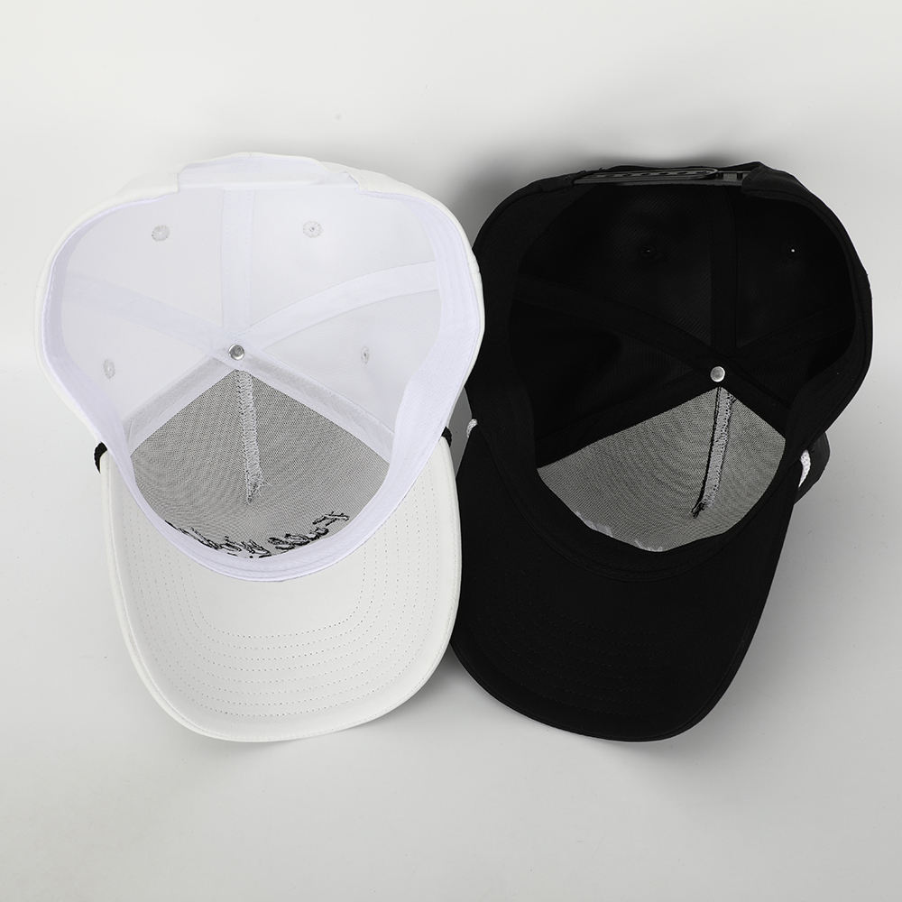 Adjustable snapback closure of nylon running hat