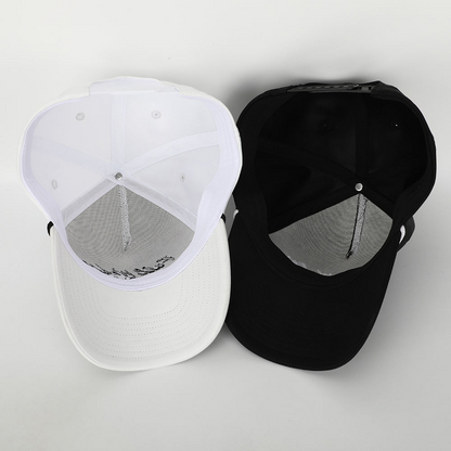 Adjustable snapback closure of nylon running hat