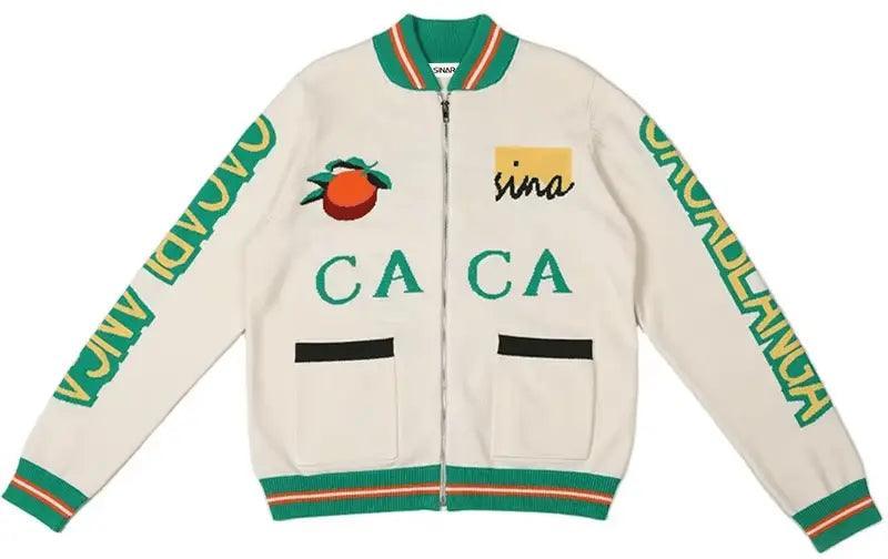 2024  CengLuanDieZhang Custom LOGO OEM & ODM men sweater Intarsia Pattern Zip Up Cardigan knit Sweater winter knitwear Casual Knitted Jacket Coat CengLuanDieZhang