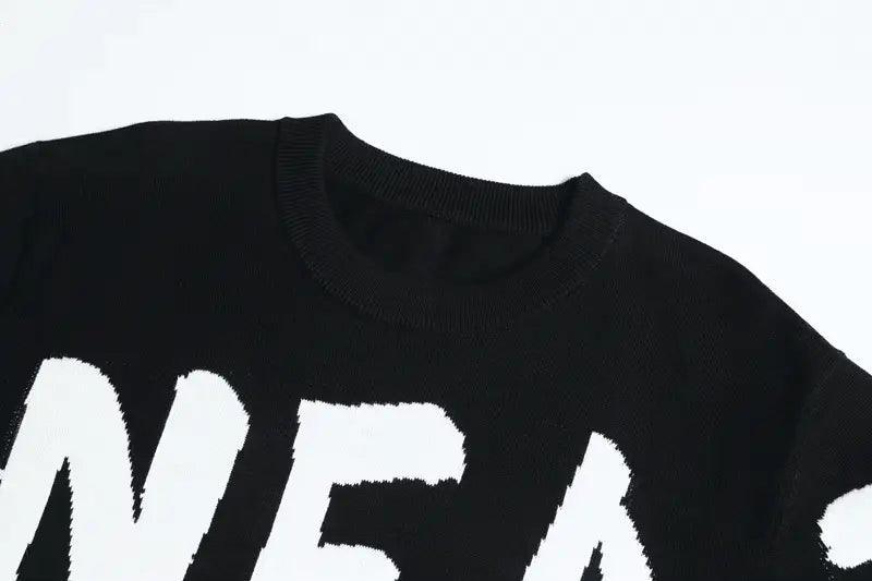 2024  CengLuanDieZhang Custom LOGO OEM & ODM men sweater Jacquard letter Knitted top winter crew neck jumper pullover knitwear custom sweater men CengLuanDieZhang