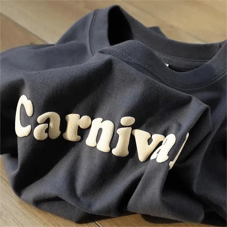 2024  CengLuanDieZhang Customized Unisex 3D Foam Puff Print High Quality Heavyweight Oversized T Shirt For Men CengLuanDieZhang