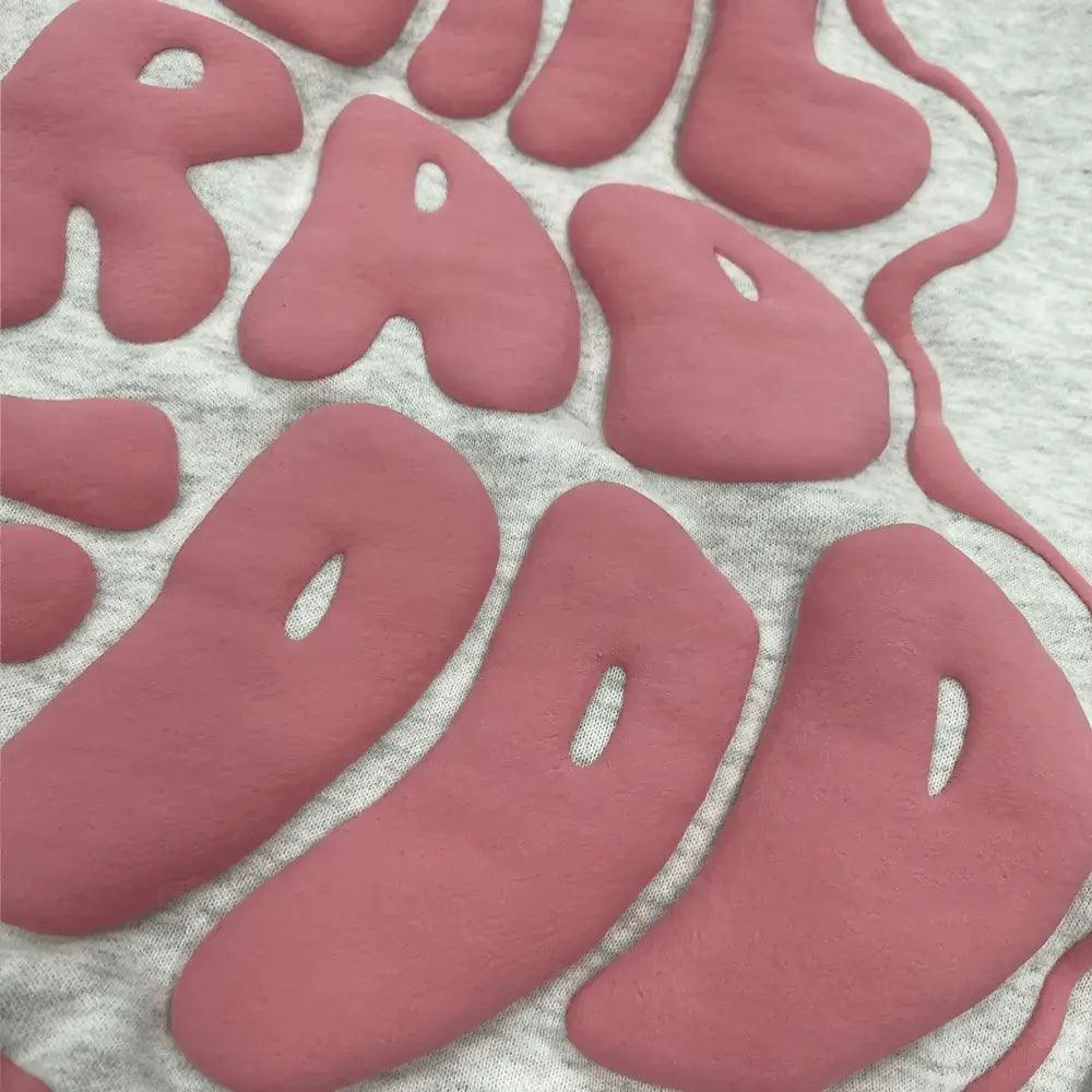 2024  CengLuanDieZhang Customized Unisex 3D Foam Puff Print High Quality Heavyweight Oversized T Shirt For Men CengLuanDieZhang