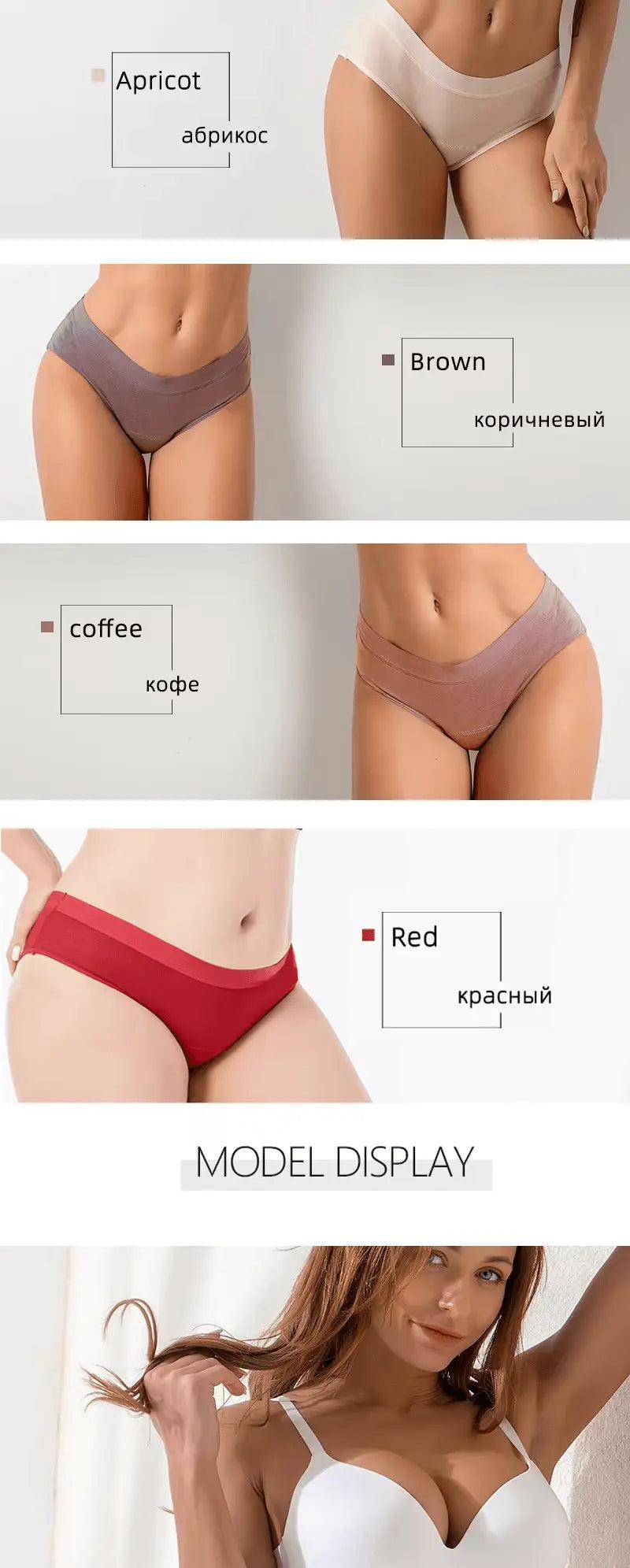2024  CengLuanDieZhang High Quality 4 Layer Leakproof Washable Bamboo Culotte menstruelle Panties Period Menstrual Underwear For Women Bambou Pants CengLuanDieZhang