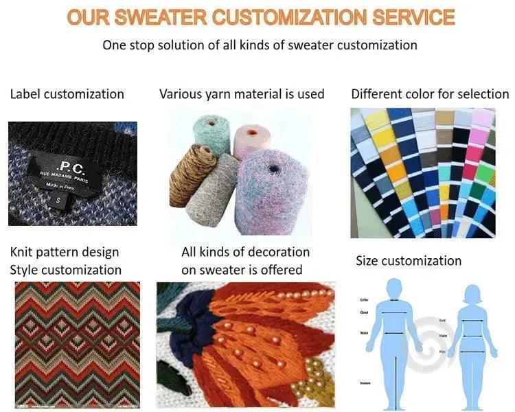 2024  CengLuanDieZhang Custom OEM & ODM women sweater Pattern Jacquard design knitwear ladies Knitted jacket winter knit coat women cardigan sweater CengLuanDieZhang