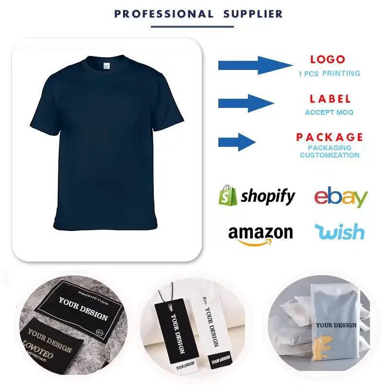 2024  CengLuanDieZhang Wholesale Blank T Shirt Custom 100% Cotton t-shirt Printing logo for Mens Plain t shirts Printed White Black T Shirt My Store