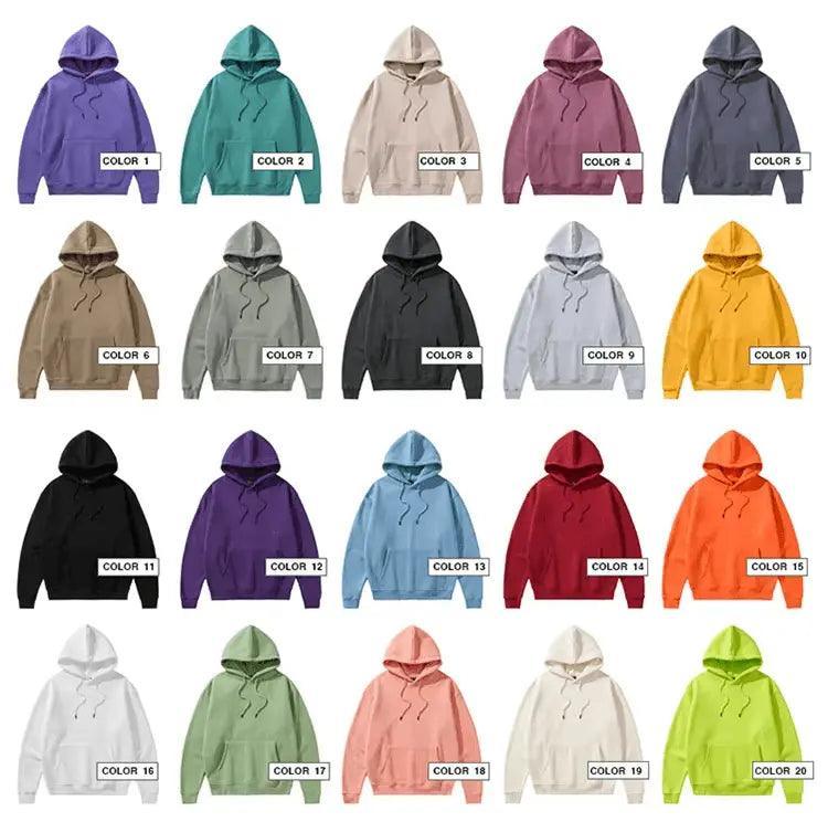 2024  CengLuanDieZhang custom 500 gsm 100% cotton fabric mens hoodies customize blank casual oversized hoodie printing embroidery logo for unisex CengLuanDieZhang