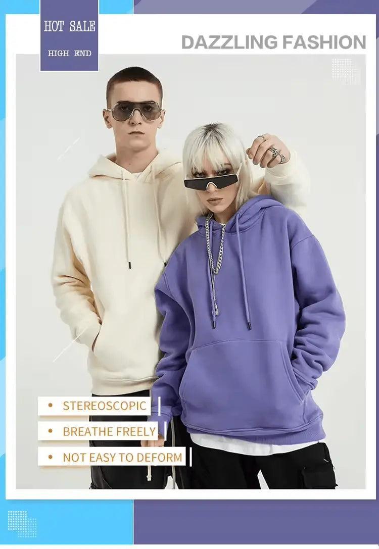 2024  CengLuanDieZhang custom 500 gsm 100% cotton fabric mens hoodies customize blank casual oversized hoodie printing embroidery logo for unisex CengLuanDieZhang