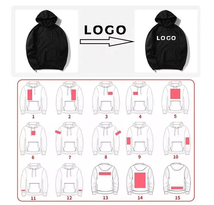 2024  CengLuanDieZhang custom 500 gsm 100% cotton fabric mens hoodies customize blank casual oversized hoodie printing embroidery logo for unisex CengLuanDieZhang