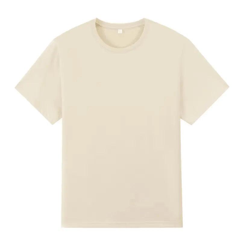 2024 Cotton Tshirts 100% Cotton 260 GSM Short Sleeve Men Heavy Oversized Black Box T Shirt Boxy Fit Blank Tee Shirts 676
