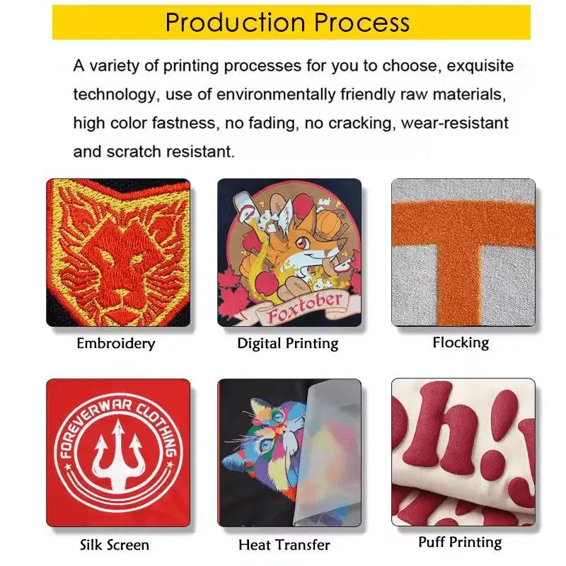 2024 embroidered Puff Printing Heavyweight Cotton Men's Hoody Oversized Custom Print Luxury Pullover womens hoodies custom logo 676