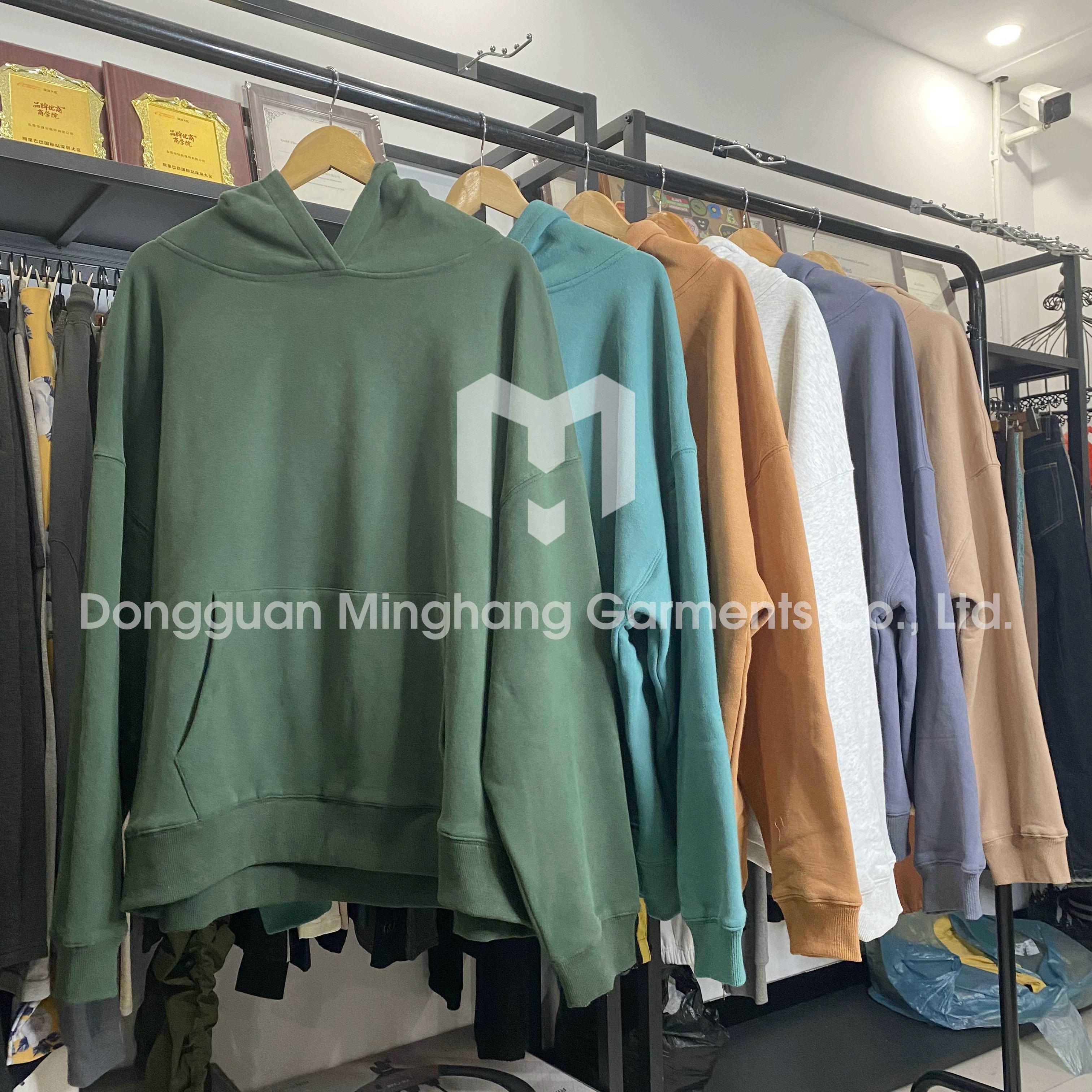 2025 CengLuanDieZhang Luxury Cotton Thick Heavy 600 Gsm French Terry Pullover Boxy Hoodie Custom Drop Shoulder Fleece Oversized Hoodies