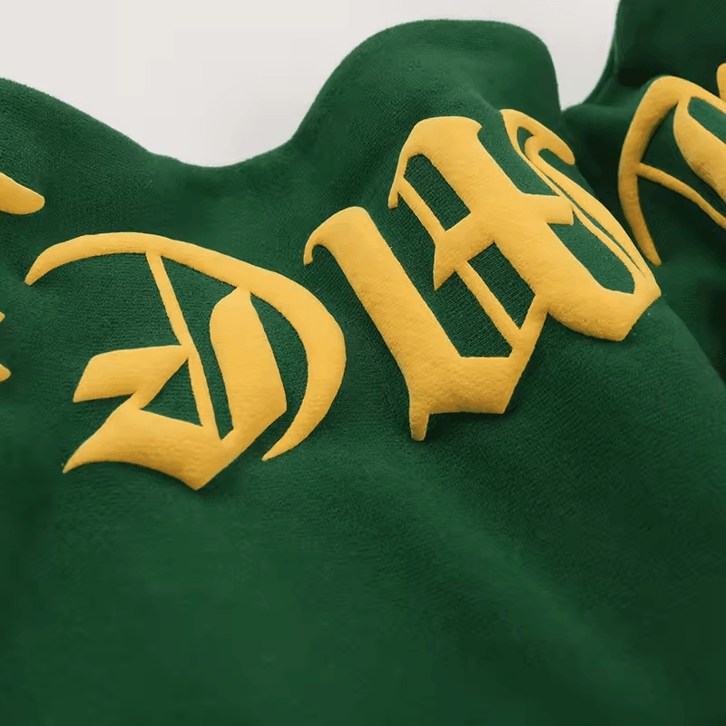 2025  CengLuanDieZhang Custom 3D Puff Print Hoodies French Terry Cotton Heavy Hoodie Set Sport Street Casual Sweatpants and Hoodie Set