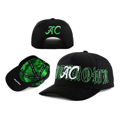 Aung Crown High Quality 5 Panel Unisex Satin Lined Baseball Cap Adjustable Size Premium Structured Sport Baseball Hats