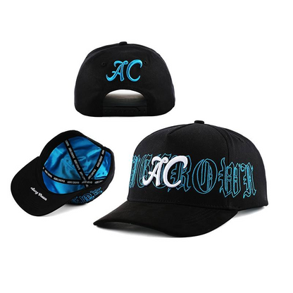 Aung Crown High Quality 5 Panel Unisex Satin Lined Baseball Cap Adjustable Size Premium Structured Sport Baseball Hats