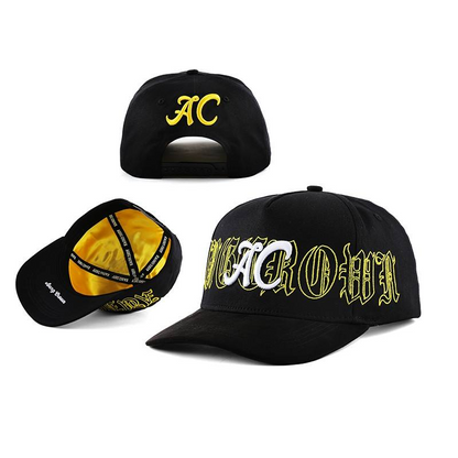Aung Crown High Quality 5 Panel Unisex Satin Lined Baseball Cap Adjustable Size Premium Structured Sport Baseball Hats